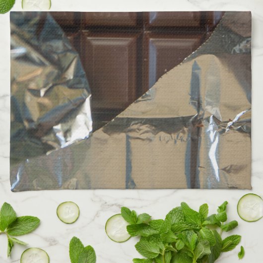 Schokoladen-Bar Geschirrtuch (Gefaltet)