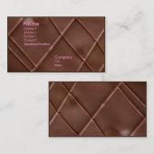 Schokoladen-Bar Visitenkarte (Vorne/Hinten)