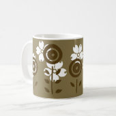 Schokoladen-Blumen Kaffeetasse (Vorderseite Links)