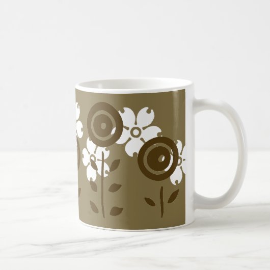 Schokoladen-Blumen Kaffeetasse (Rechts)
