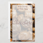 Schokoladen-Briefpapier Briefpapier (Vorne/Hinten)