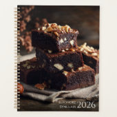 Schokoladen-Brownie-Dessert 2026 Planer (Vorderseite)