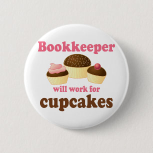 Schokoladen-Buchhalter-Berufs-Geschenk Button