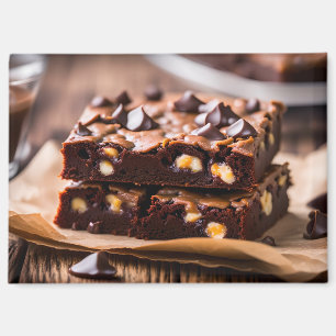 Schokoladen-Chip-Brownies Magnet