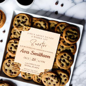 Schokoladen Chip Cookie Babyparty-Einladung Einladung
