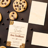 Schokoladen Chip Cookie Babyparty-Einladung Einladung