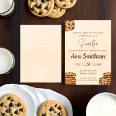 Schokoladen Chip Cookie Babyparty-Einladung Einladung