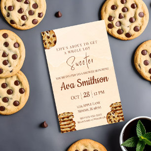 Schokoladen Chip Cookie Babyparty-Einladung Einladung