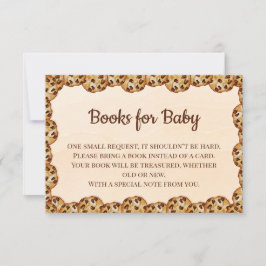 Schokoladen Chip Cookie Bücher für Baby-Einlage Dankeskarte