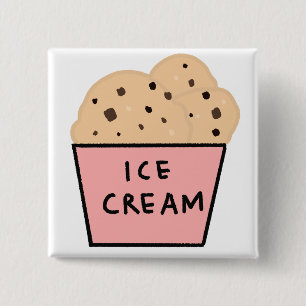 Schokoladen-Chip-Cookie-Dough-Eiscreme-Liebhaber-G Button