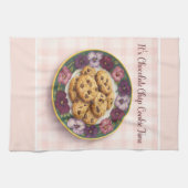 Schokoladen Chip Cookie Zeit Cottage Teetuch Geschirrtuch (Horizontal)