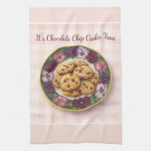 Schokoladen Chip Cookie Zeit Cottage Teetuch Geschirrtuch (Vertikal)