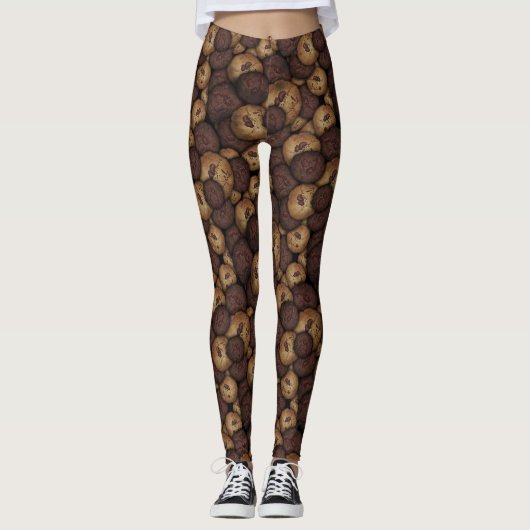 Schokoladen Chip Cookies Leggings (Vorderseite)