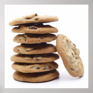 Schokoladen Chip Cookies Poster Druck