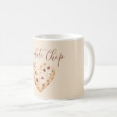 Schokoladen-Chip-Herz-Keks Kaffeetasse (VorderseiteRechts)
