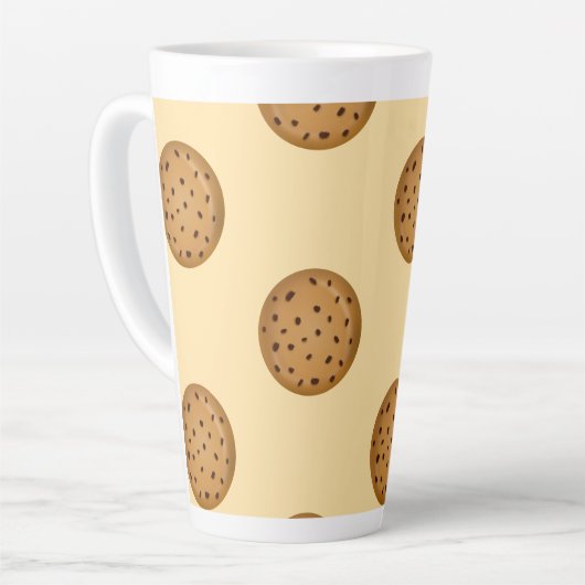 Schokoladen-Chip-Keks Milchtasse (Linke Ecke)