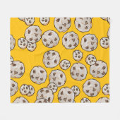Schokoladen Chip Kekse Fleecedecke (Vorderseite (Horizontal))