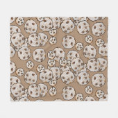 Schokoladen Chip Kekse Muster Fleecedecke (Vorderseite (Horizontal))
