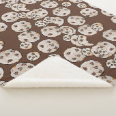 Schokoladen Chip Kekse Muster                     Sherpadecke (3/4)