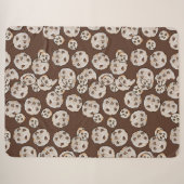 Schokoladen Chip Kekse Muster                     Sherpadecke (Vorderseite (Horizontal))