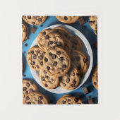 Schokoladen-Chip-Kekse Wandteppich (Vorderseite)