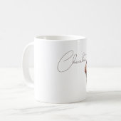 Schokoladen-Chip-Muffin-Cupcake Kaffeetasse (Vorderseite Links)
