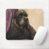 "Schokoladen-Cocker spaniel" Kunst-Mausunterlage Mousepad (Mit Mouse)