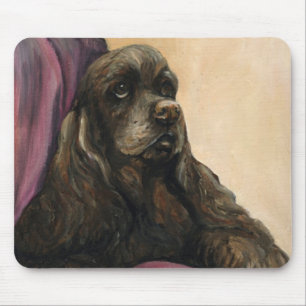 "Schokoladen-Cocker spaniel" Kunst-Mausunterlage Mousepad