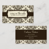 Schokoladen-Creme des Tüpfelchen auf dem i-311 Visitenkarte (Vorne/Hinten)