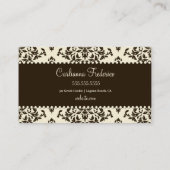 Schokoladen-Creme des Tüpfelchen auf dem i-311 Visitenkarte (Rückseite)