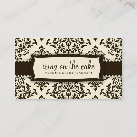 Schokoladen-Creme des Tüpfelchen auf dem i-311 Visitenkarte (Vorderseite)