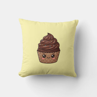 Schokoladen-Cupcake-Kawaii-Kissen Kissen