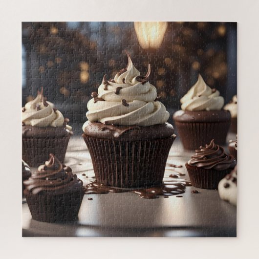 Schokoladen-Cupcakes Puzzle (Vertikal)