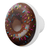 Schokoladen-Donut mit Streuseln Keramikknauf (Rechts)