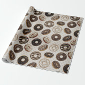 Schokoladen-Donut-Sprinkle  Geschenkpapier (Ungerollt)