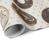 Schokoladen-Donut-Sprinkle  Geschenkpapier (Rolleneckpunkt)