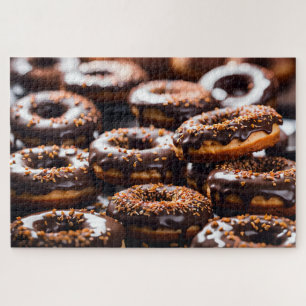 Schokoladen-Donuts Puzzle