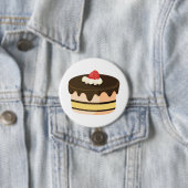 Schokoladen-Drip-Cake mit Erdbeere Button (Beispiel)