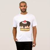 Schokoladen-Drip-Cake mit Erdbeere T-Shirt (Vorne ganz)