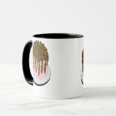Schokoladen-Drip-Donut-Tasse Tasse (Vorderseite Links)