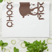 Schokoladen-Elche Geschirrtuch (Gefaltet)