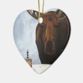 Schokoladen-Elche Keramikornament (Links)