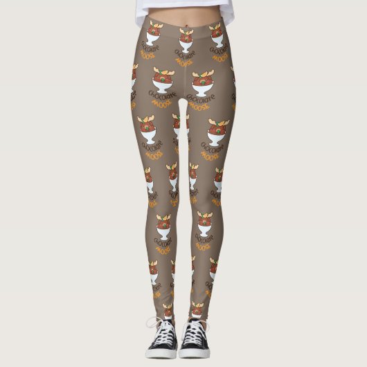Schokoladen-Elche Leggings (Vorderseite)