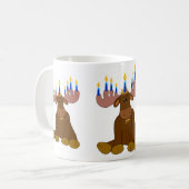 Schokoladen-Elche mit Kerzen Kaffeetasse (Vorderseite Links)