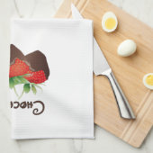 Schokoladen-Erdbeere Küchentuch (Viertel Falte)