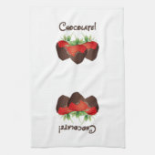 Schokoladen-Erdbeere Küchentuch (Vertikal)