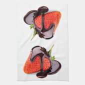 Schokoladen-Erdbeere Küchentuch (Vertikal)