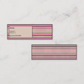 Schokoladen-Erdbeere Mini Visitenkarte (Vorne/Hinten)