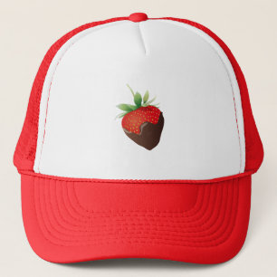 Schokoladen-Erdbeere Truckerkappe