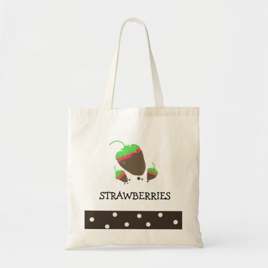 Schokoladen Erdbeeren Tragetasche (Vorne)